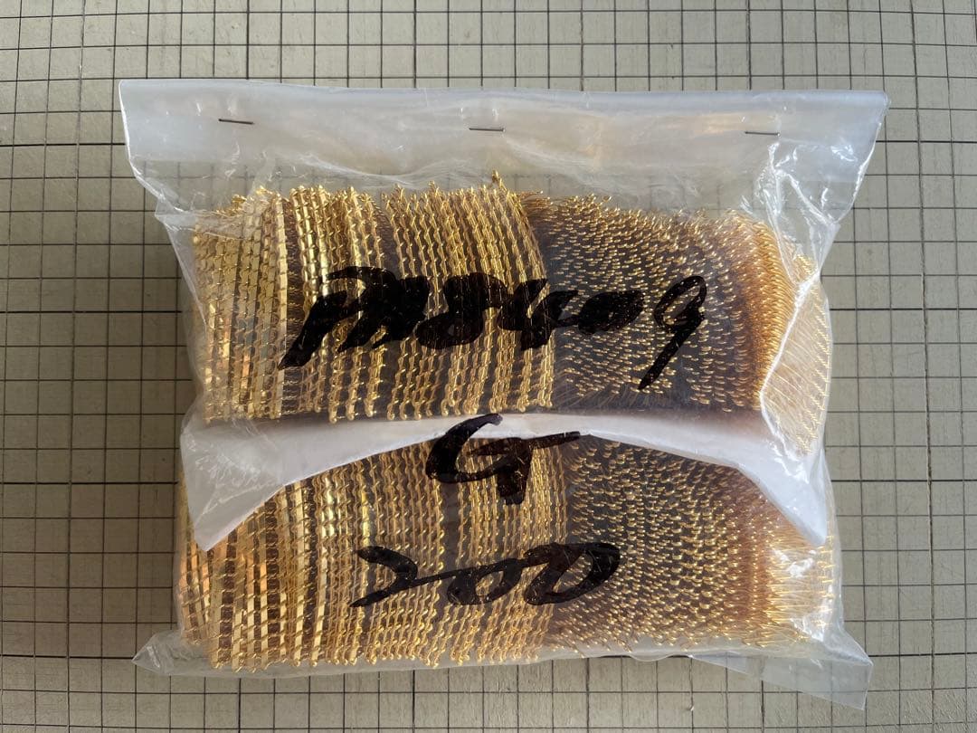 ヘアコームパーツ K511 ゴールド 15針 200個セット