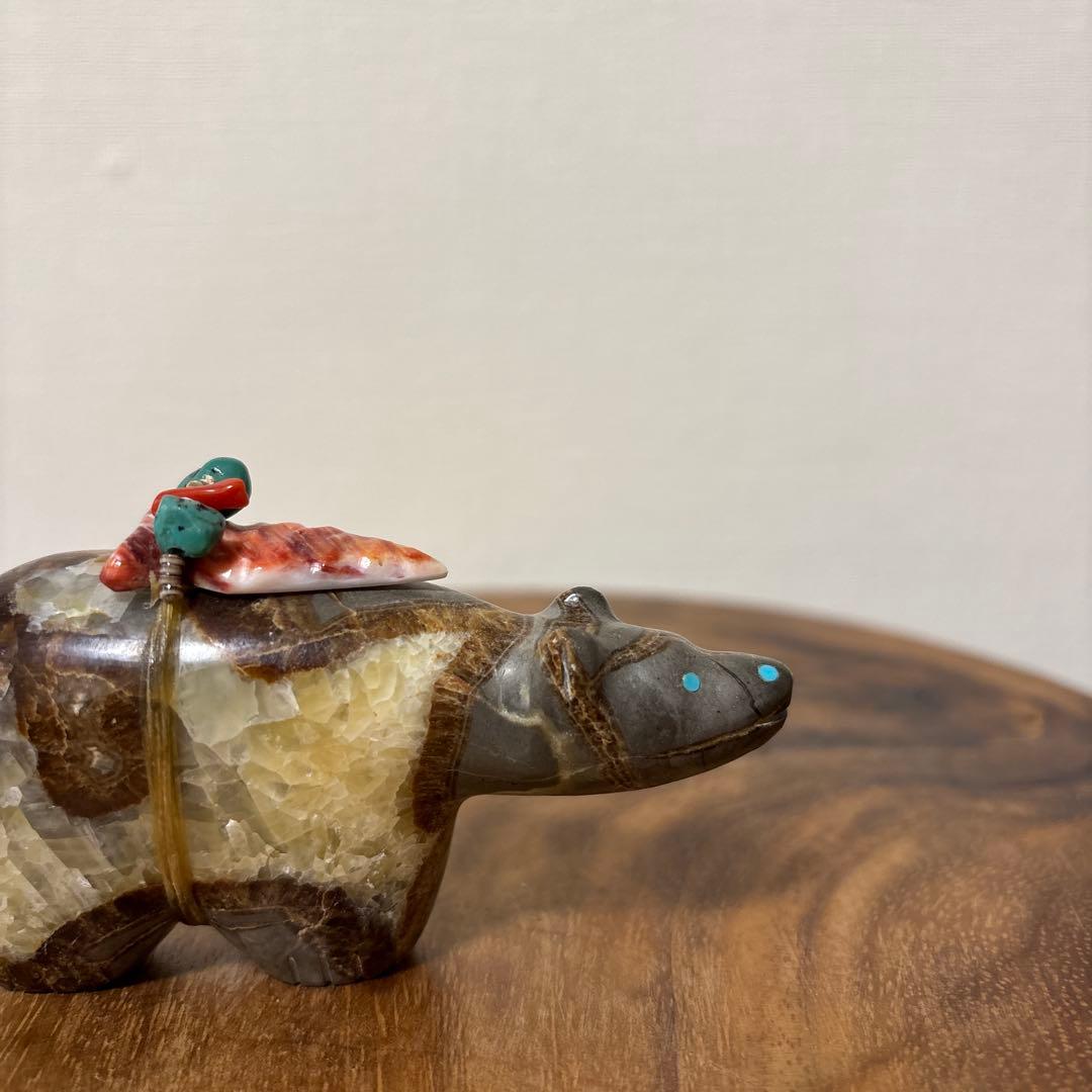 ネイティブアメリカン ズニ族 フェティッシュ ハンドメイド ヴィンテージ 置物