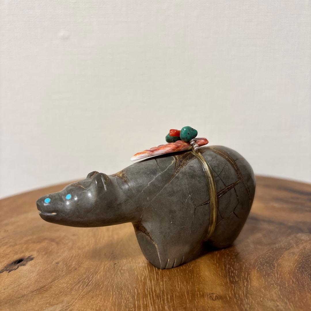 ネイティブアメリカン ズニ族 フェティッシュ ハンドメイド ヴィンテージ 置物