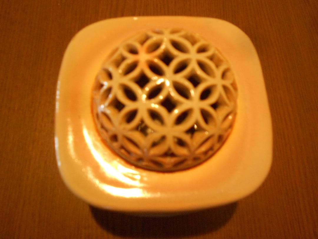 １３代　陶兵衛　四方香炉　供箱　栞　萩焼　十三代　田原