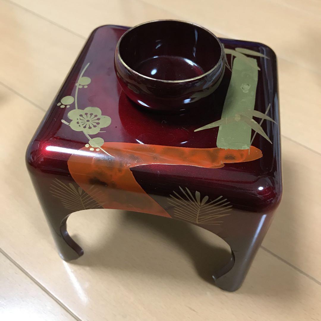 [美品]お屠蘇セット 松竹梅 漆器 お正月 結納 結婚式 高級 レトロ