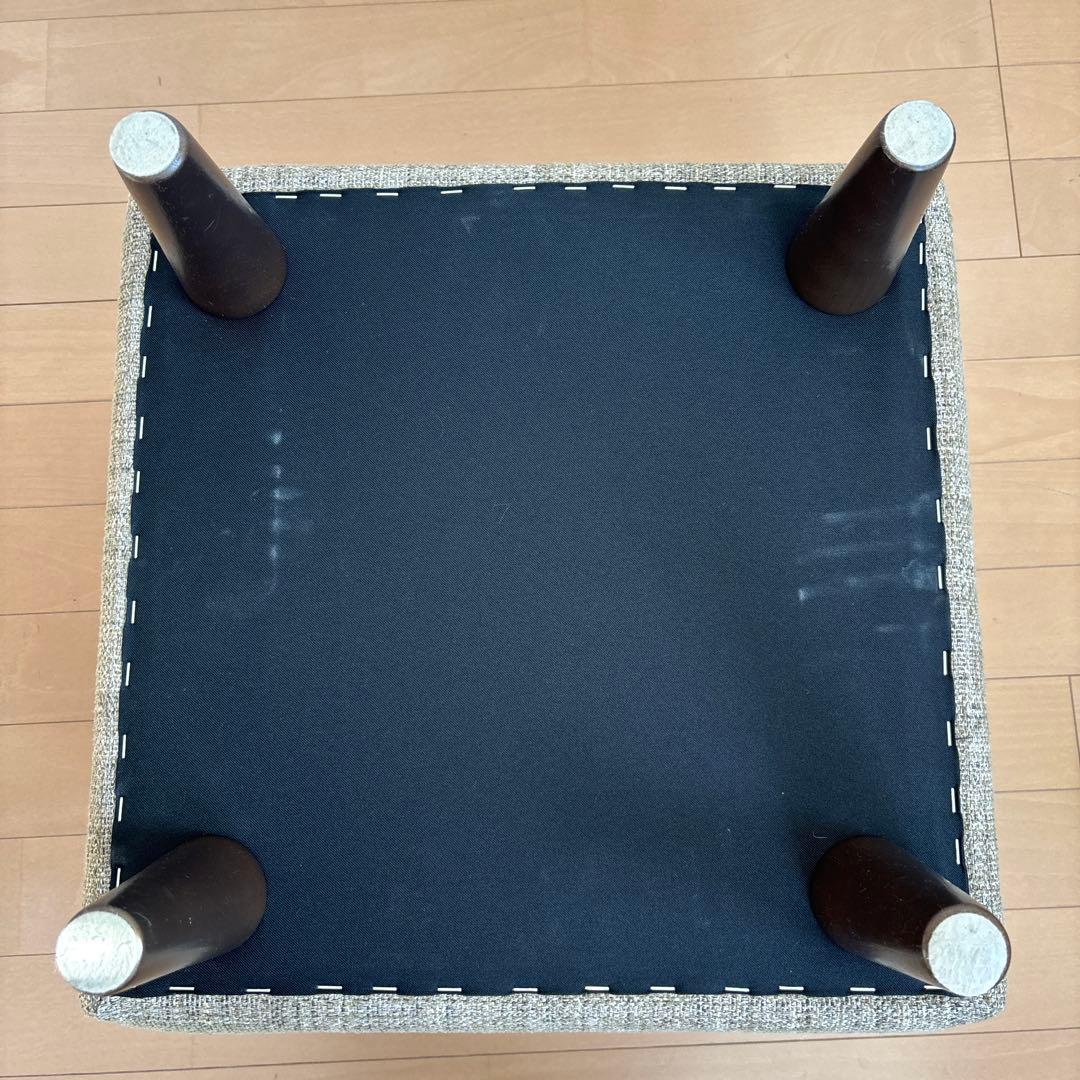 【美品】bloccoスツール オットマン　日本製 ベージュ系