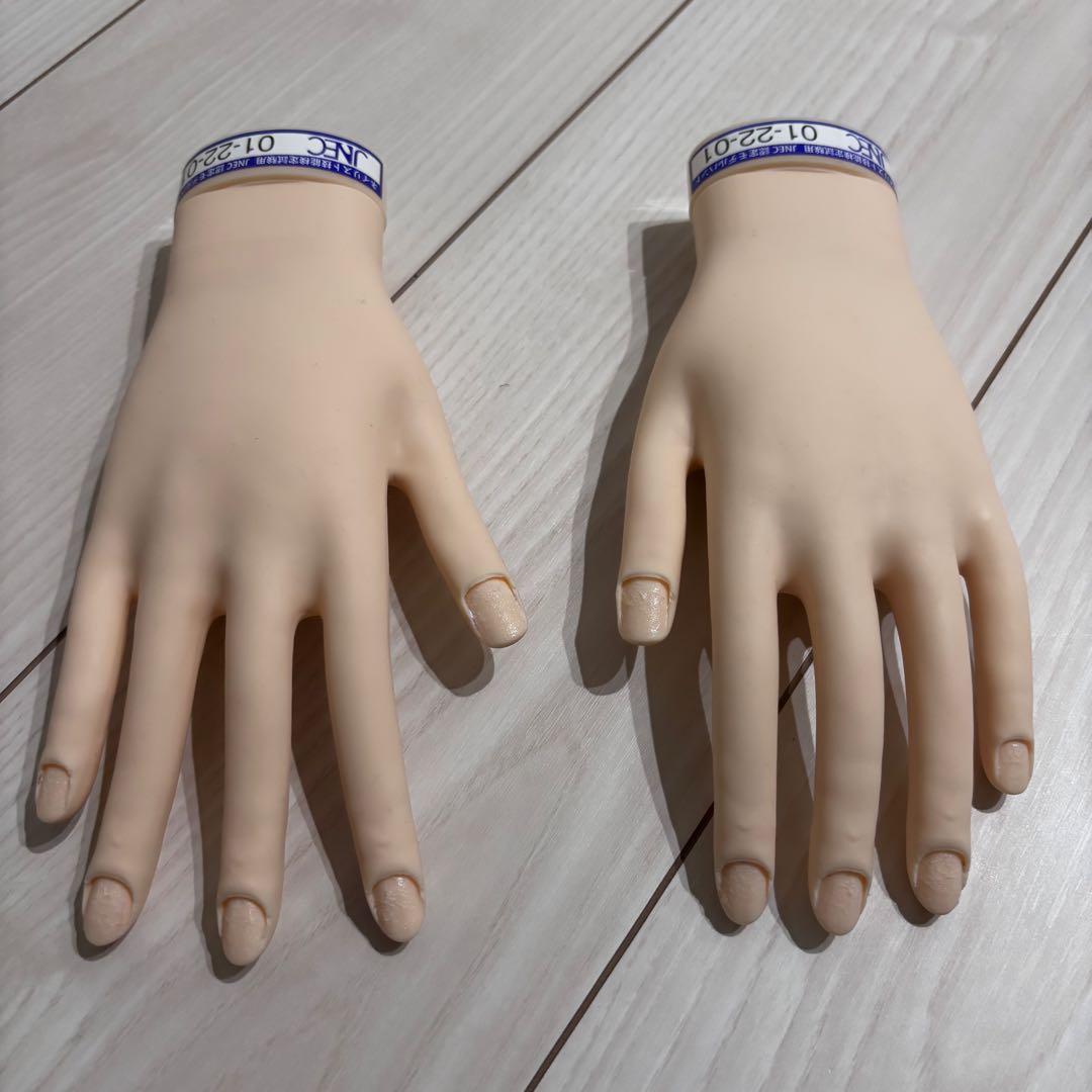 【JNEC認定モデルハンド】ネイルアート用モデルハンド