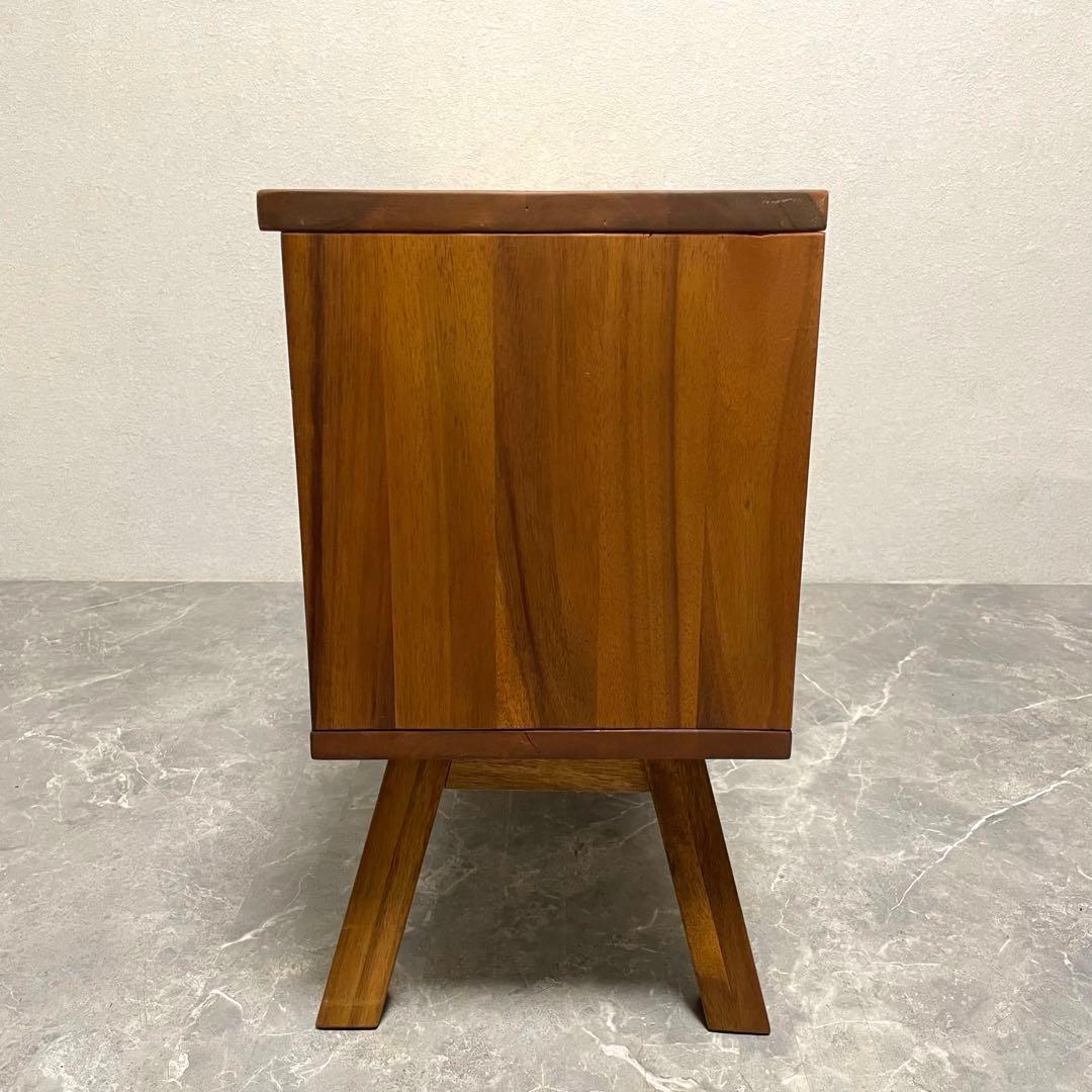 【希少】天然木 マホガニー シェルフ テレビボード　テレビ台　北欧風