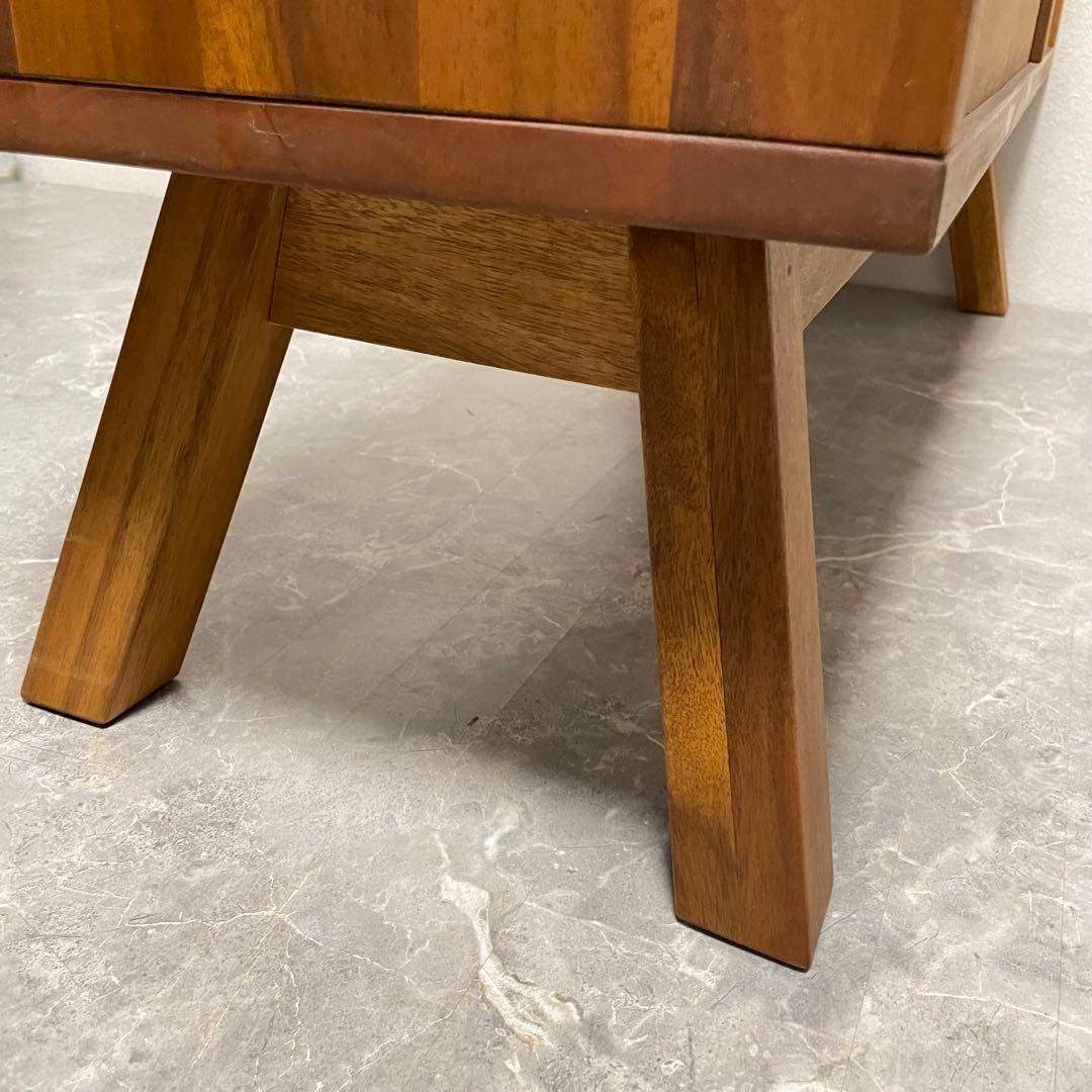 【希少】天然木 マホガニー シェルフ テレビボード　テレビ台　北欧風