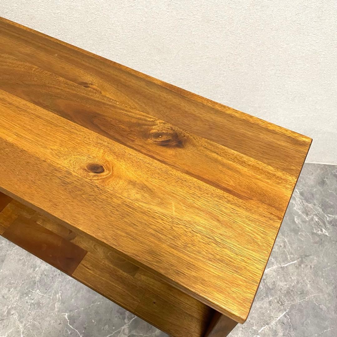 【希少】天然木 マホガニー シェルフ テレビボード　テレビ台　北欧風