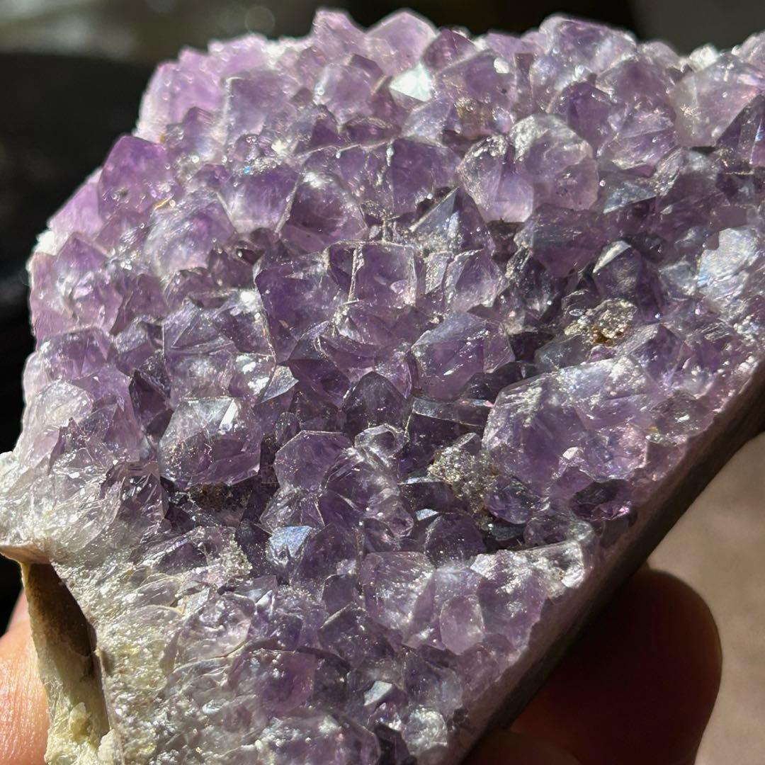 ☆高級品！福運大黒秘宝⑨！開運！アメジスト　クラスター　原石　置物