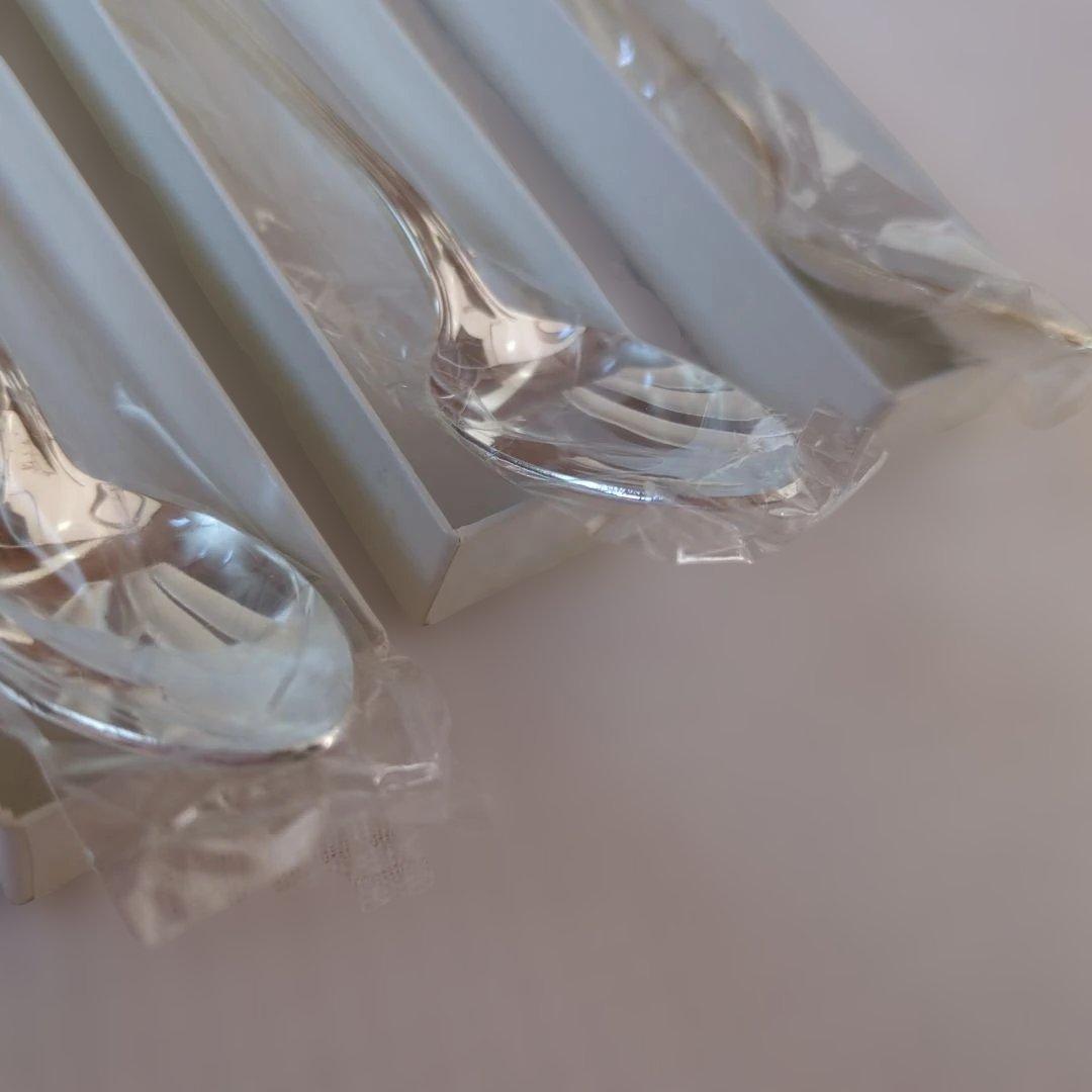 未使用】常盤木学園 スプーン3本セット 旧ロゴ 希少 18-10ステンレス