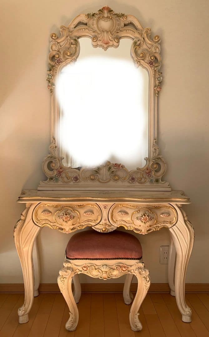 購入前要相談　ロココ調家具　猫足家具　ドレッサー