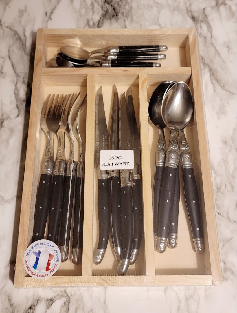 ★ぴろ★フランス製　ラギオール　ジャンデュボ　16本セット　 ブラック