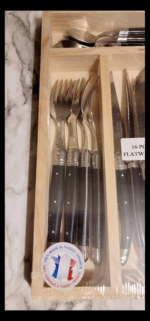 ★ぴろ★フランス製　ラギオール　ジャンデュボ　16本セット　 ブラック