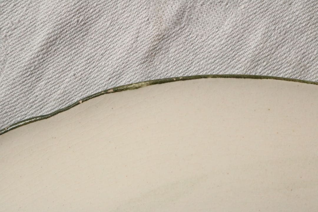 Longchamps 多彩刷り b 薔薇リボン プレート フランス アンティーク