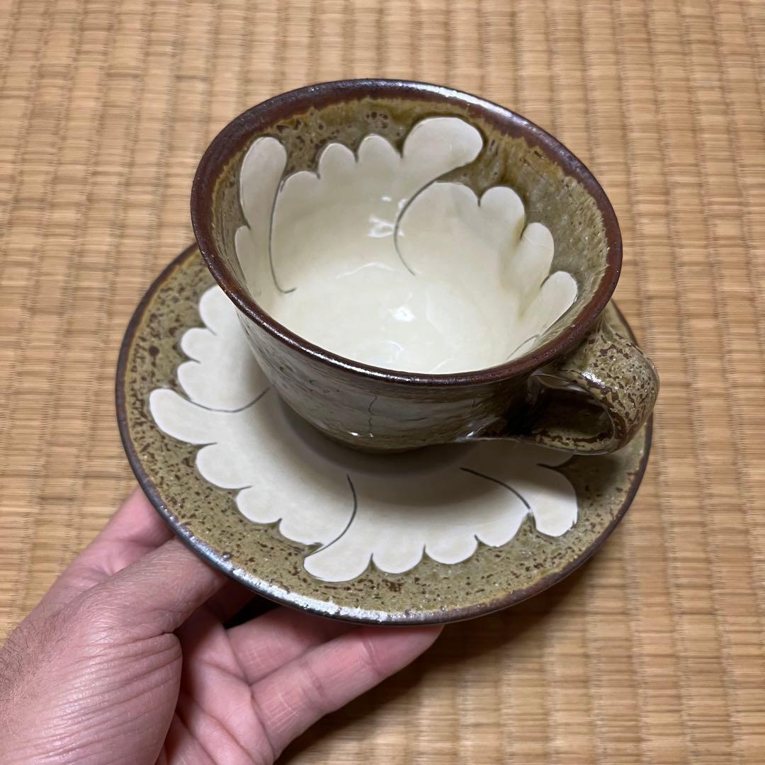 岩井窯山本教行黄釉掻落角皿新品未使用限定即完売釉薬貫入民藝出雲島根スリップウェア