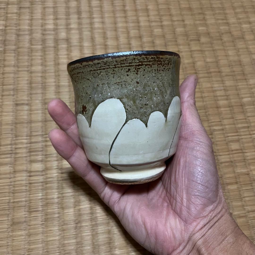 岩井窯山本教行黄釉掻落角皿新品未使用限定即完売釉薬貫入民藝出雲島根スリップウェア