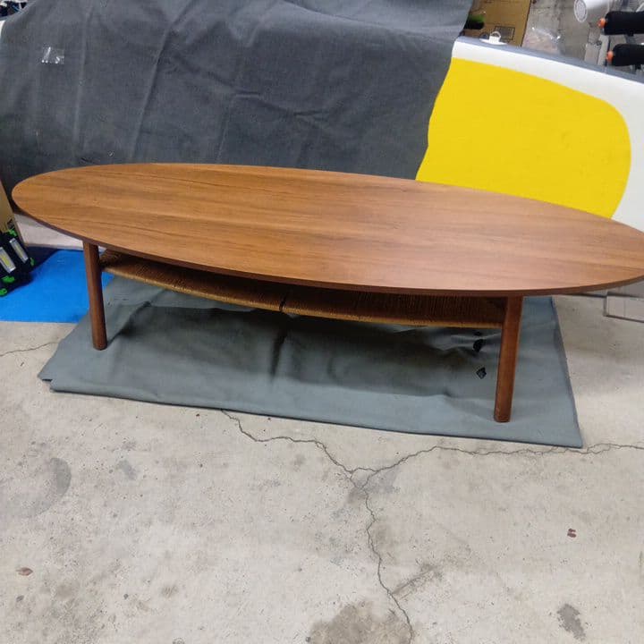 週末お値下げIKEAストックホルム ウォールナット オーバルセンターテーブル