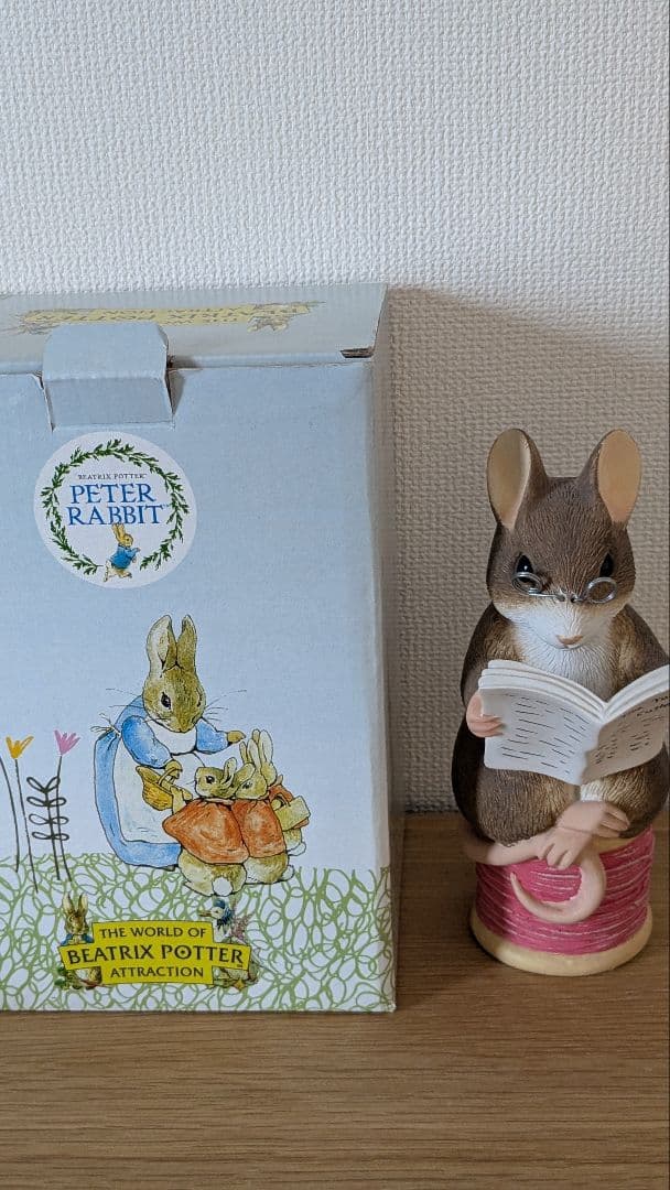 ピーターラビット 指ぬき仕立て屋ねずみ 置物