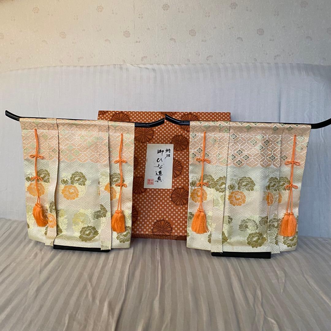 箱付き】美品 雛道具 几帳（大）二点セット 高さ31cm - メルカリ