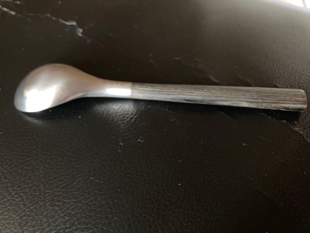 ￼￼￼【美品】黒柄　柳宗理ディースプーン5本セット