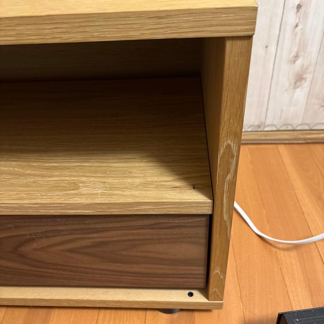 無印良品　基本スタッキングキャビネットと引出しウォールナット　中古美品　おまけ付