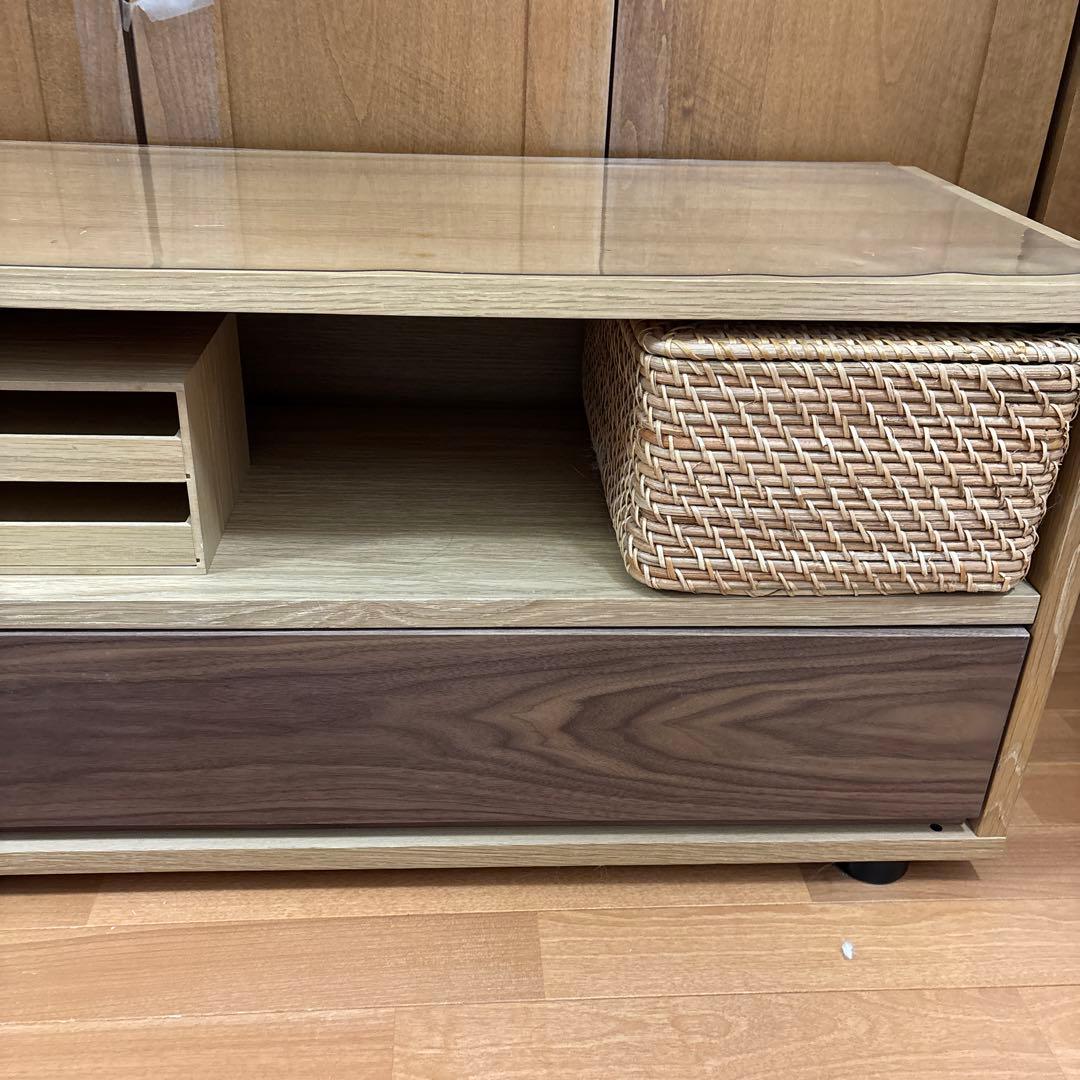 無印良品　基本スタッキングキャビネットと引出しウォールナット　中古美品　おまけ付