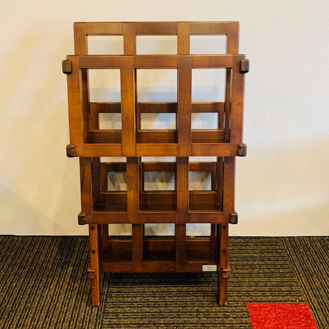 豊岡クラフト　日本製木製ラック 3段