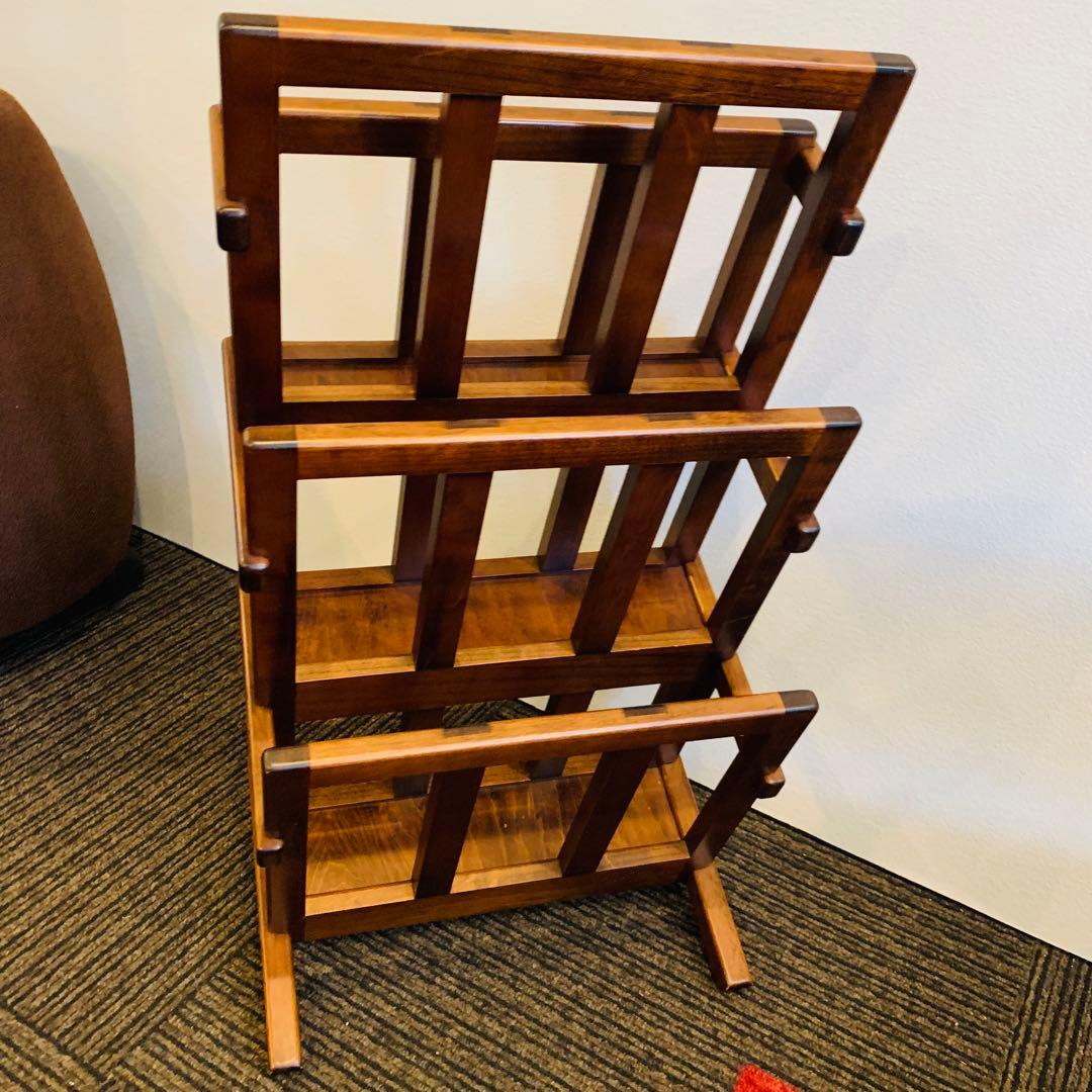 豊岡クラフト　日本製木製ラック 3段