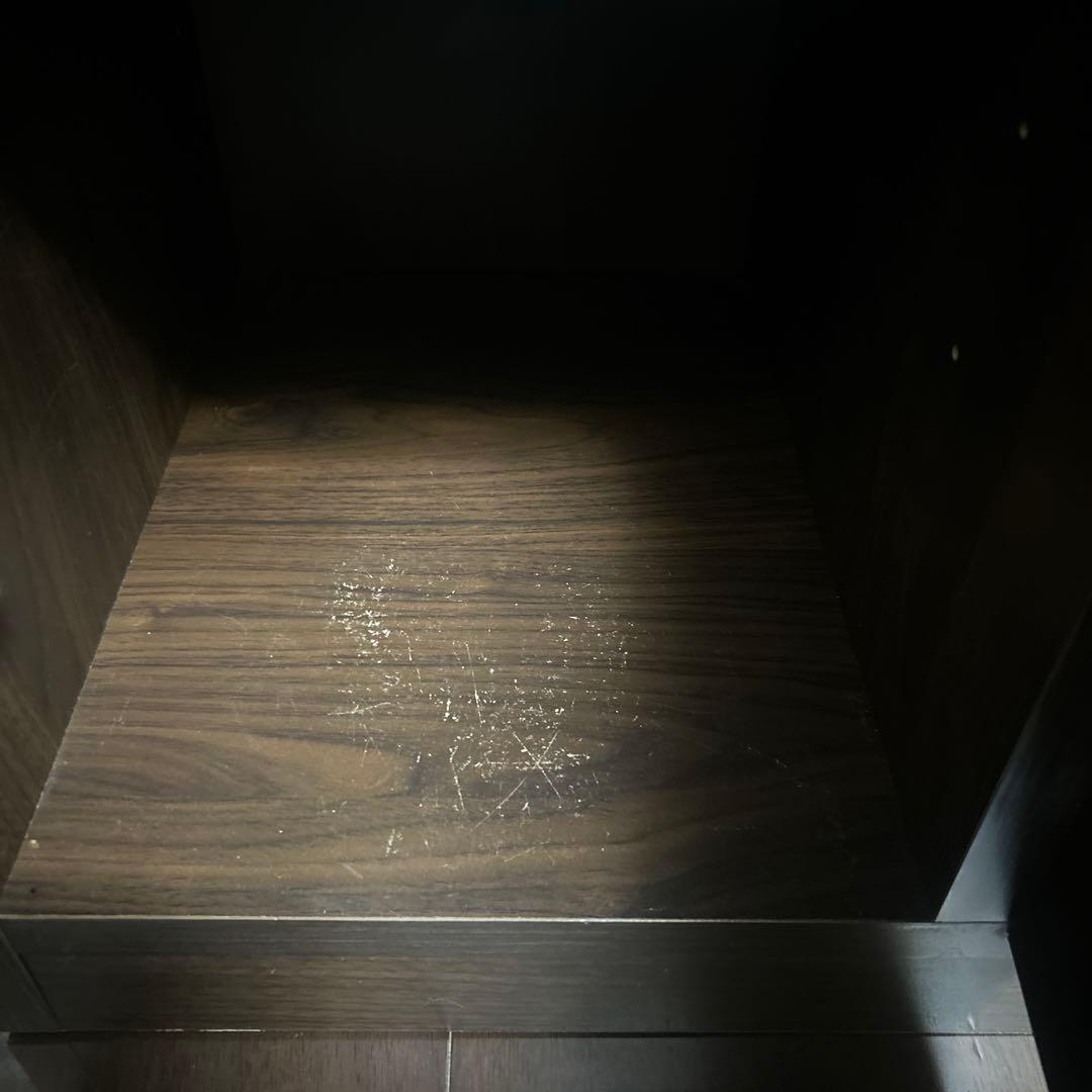 木製ダークブラウンキッチンカウンター