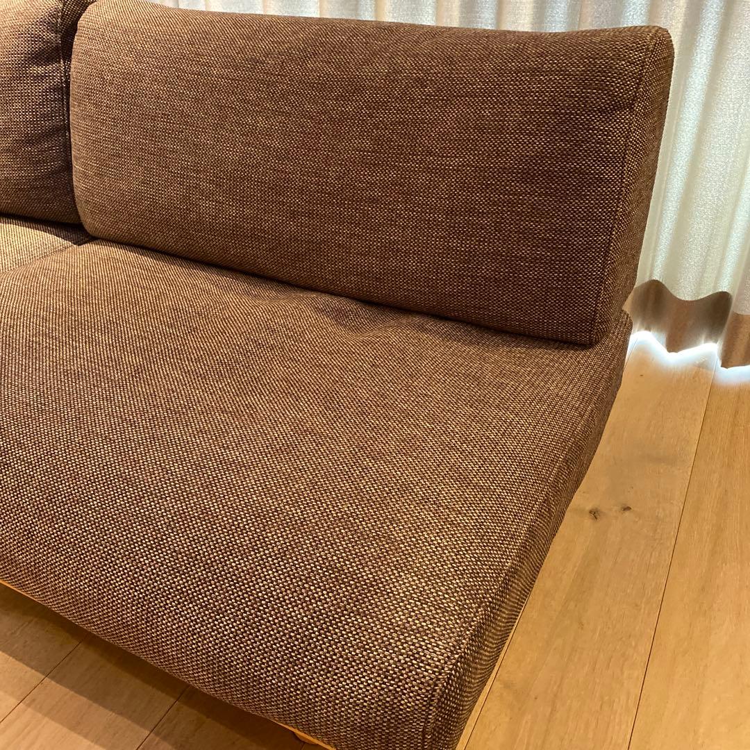 むらさき様専用 無印良品 ゆったり座れるアームレスソファ 3シーター
