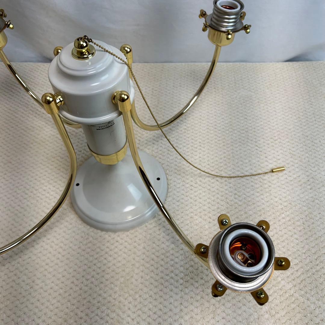 【希少】三菱電機　シャンデリア　照明　4灯　ガラス　アンティーク　レトロ　モダン