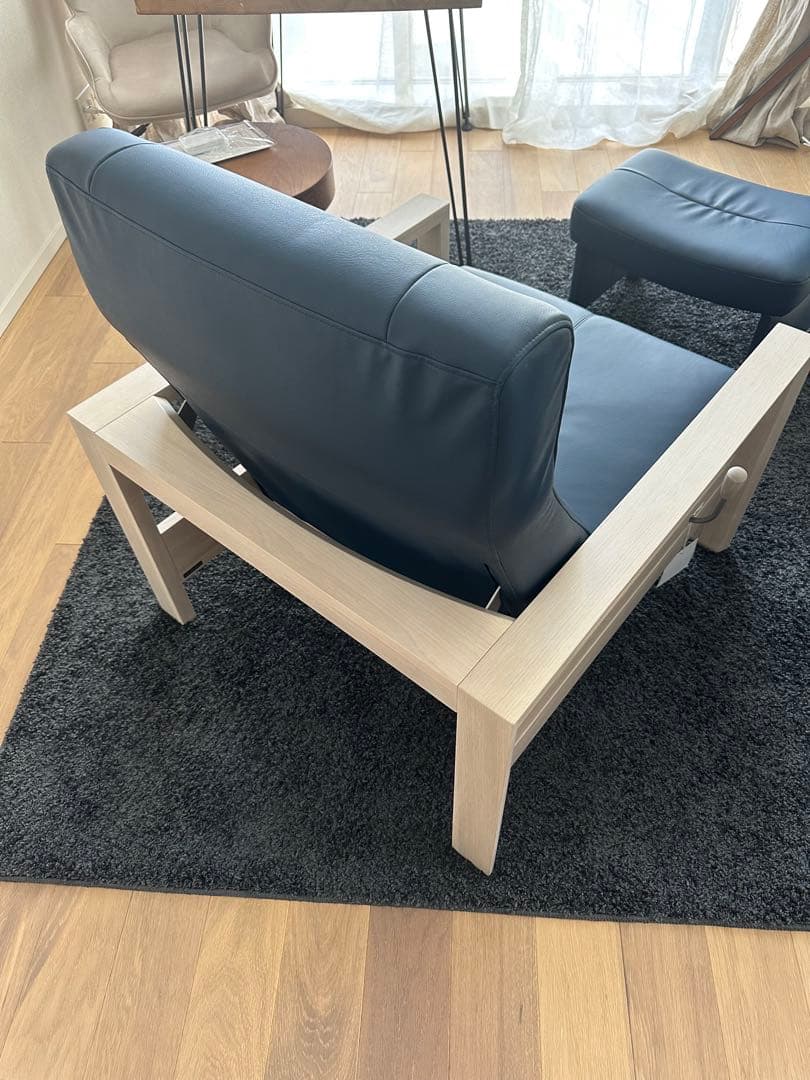 ✨カリモク家具 ソファセット（肘掛椅子＋スツール）✨