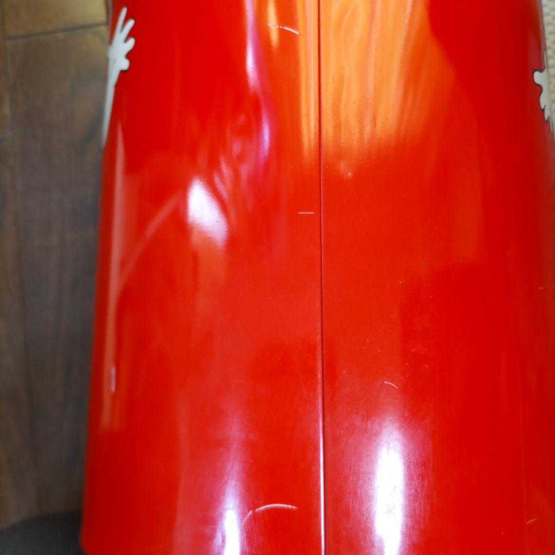 不二家ペコちゃん　ブリキ缶ゴミ箱　昭和レトロ