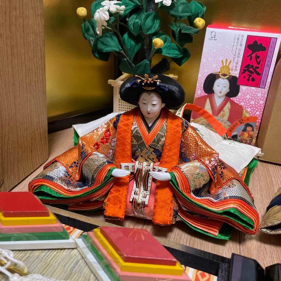 【美品】久月　雛人形セット　三五親王　親王飾り　義春　付属品多数
