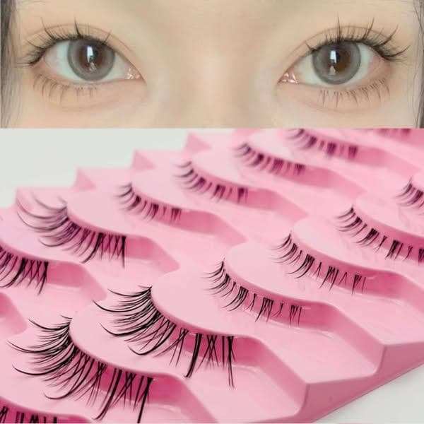 つけまつ毛 上下セット B フェイクミンク 3D ブラック 自然なカール 黒 Ⅱ