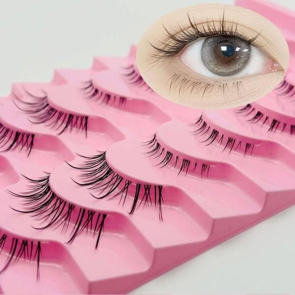 つけまつ毛 上下セット B フェイクミンク 3D ブラック 自然なカール 黒 Ⅱ