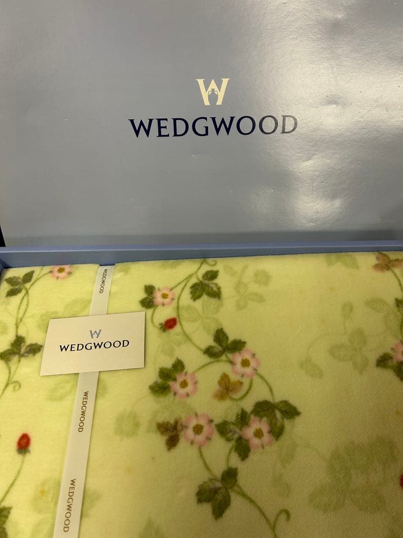 wedge woodウエッジウッド　綿毛布