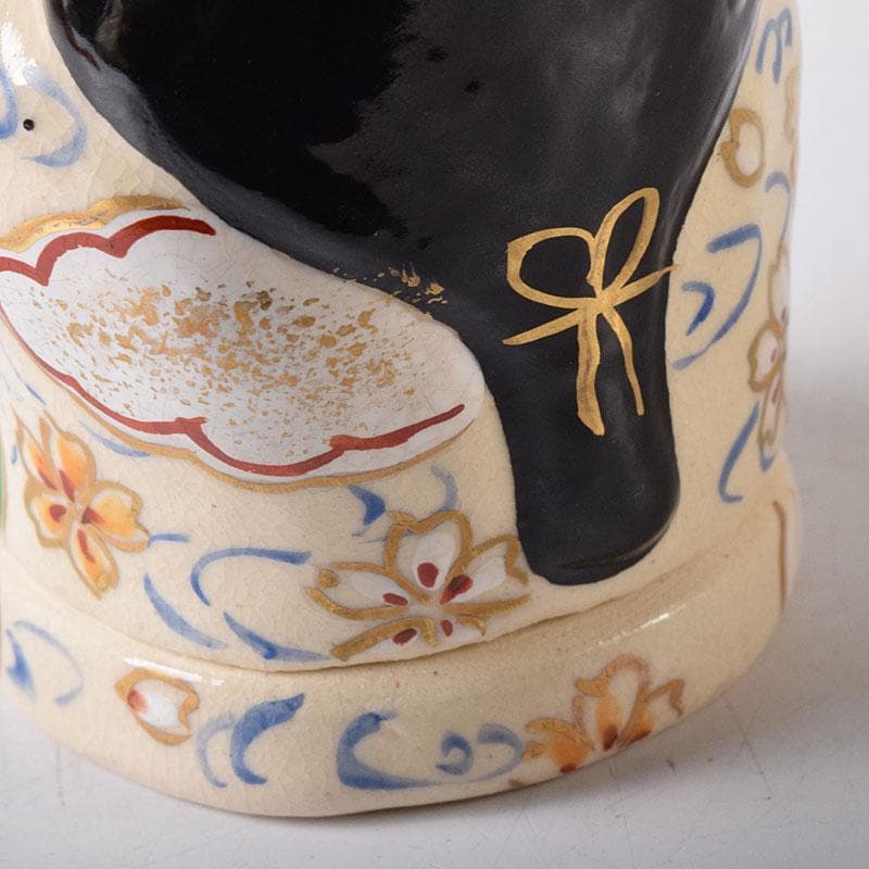 茶道具 京焼 橋本永豊作 色絵 お福 香合 共箱 V 7755 - メルカリ