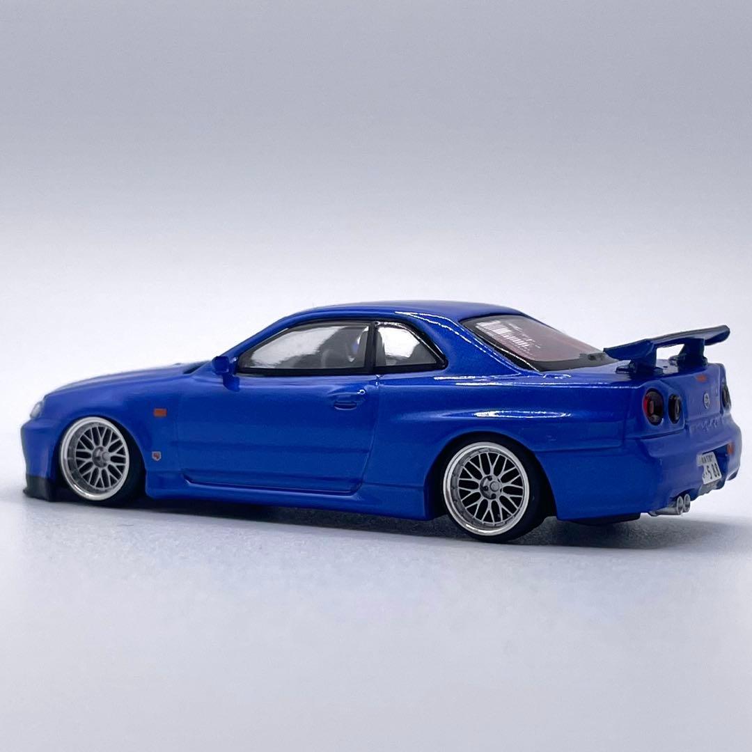 1/64 MINIGT 日産 R34 GT-R カスタム品 BBS