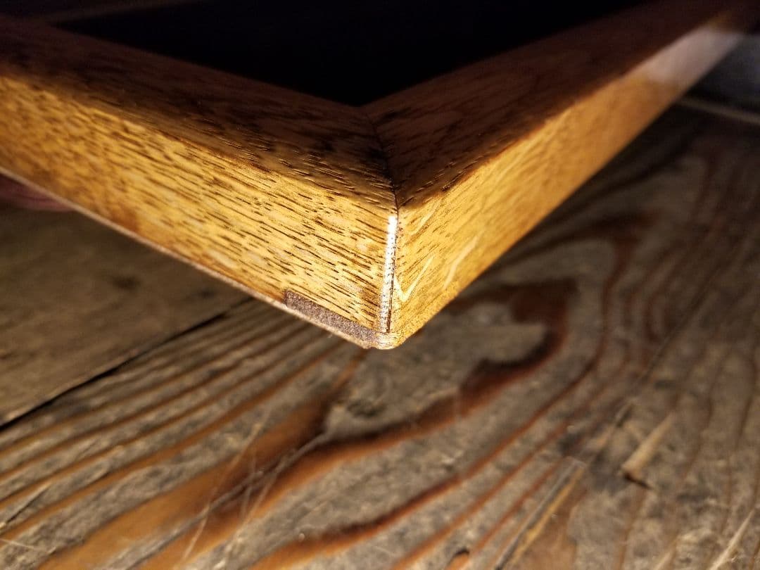 1960's　ヴィンテージ　北欧　ナチュラル　モダン　オーク　無垢材　壁掛け　鏡