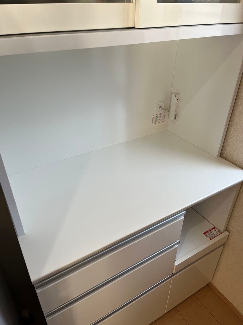 ニトリ キッチンボード 食器棚 レジューム ホワイト