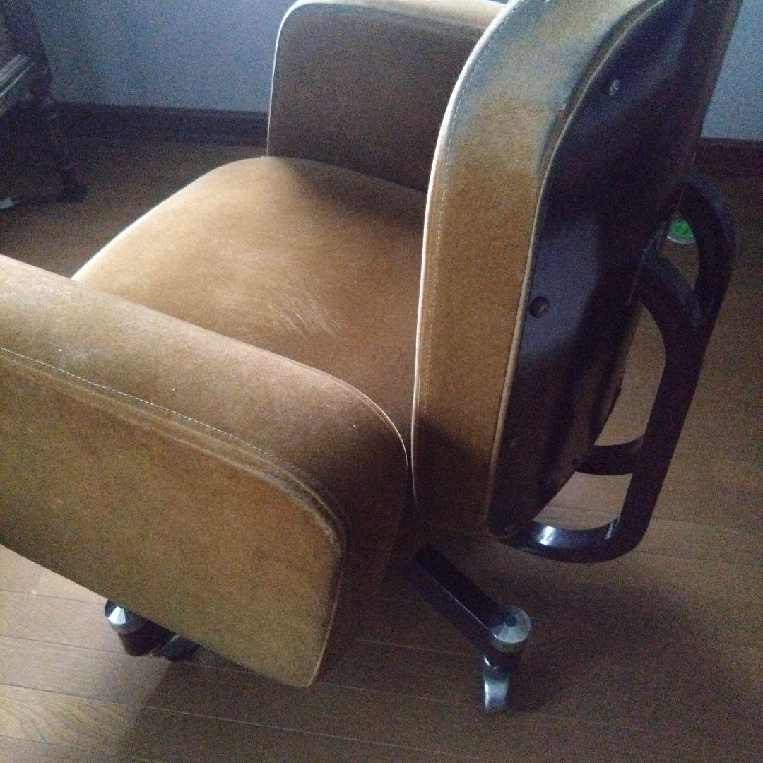 デスクチェア　昭和レトロ　重厚