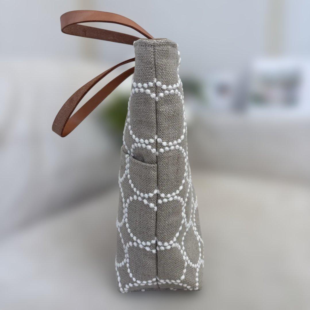 minä perhonenミナペルホネン タンバリン　トートバッグハンドメイド