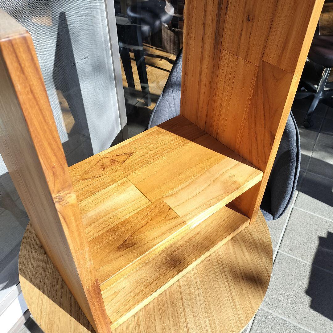 サイドテーブル　オープンシェルフ　木製　ナイトテーブル