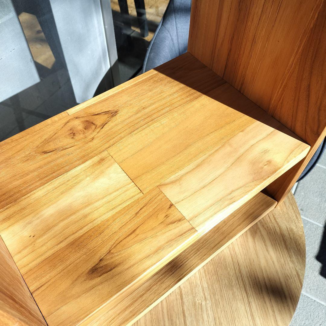 サイドテーブル　オープンシェルフ　木製　ナイトテーブル