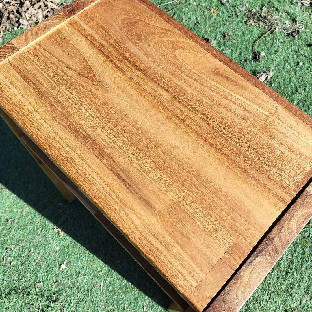 サイドテーブル　オープンシェルフ　木製　ナイトテーブル