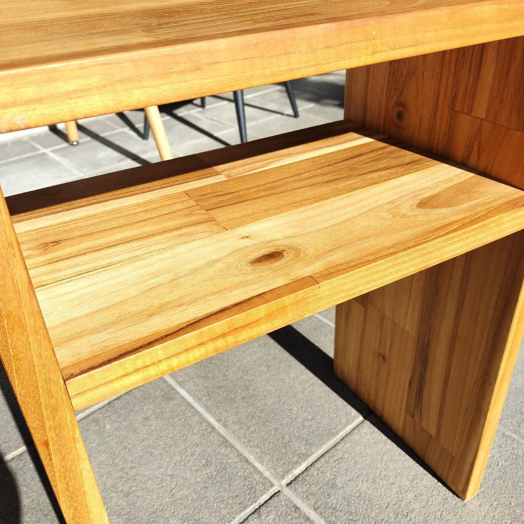 サイドテーブル　オープンシェルフ　木製　ナイトテーブル