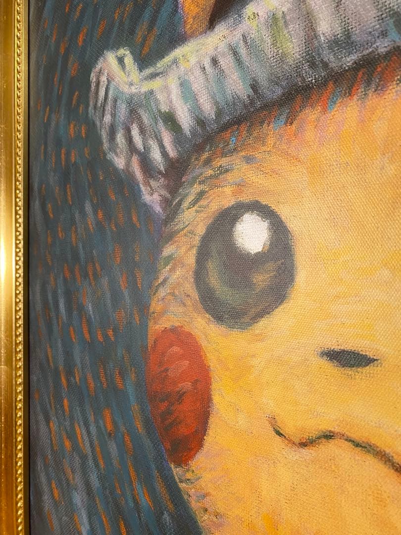 ゴッホピカチュウ キャンバス XL 95×75 金枠 xl - メルカリ