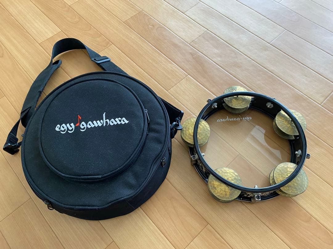 エジプシャン レク タンバリン アラブタンバリン　ケース付