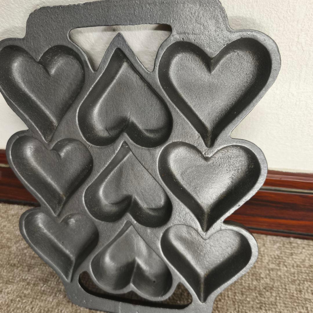 鋳鉄　ハート　マフィン型　菓子作り　製菓