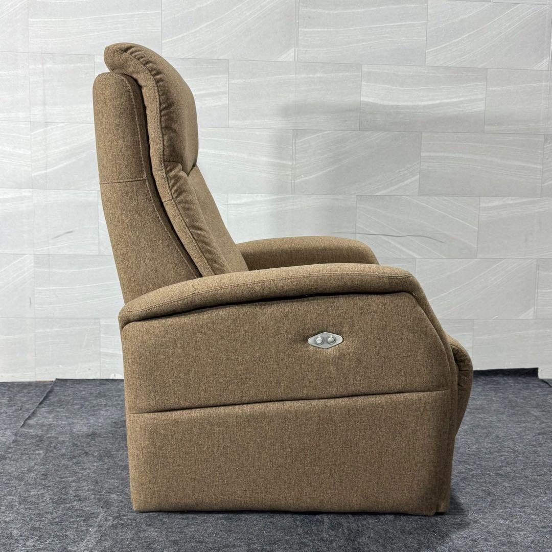 NITORI 1人掛け電動リクライニングチェア 布張り コンフェ d5079