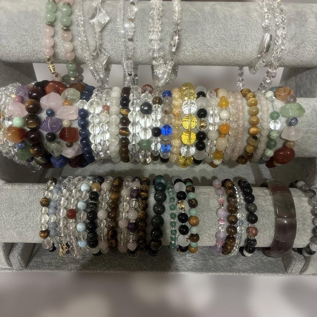 天然石ブレスレット　ネックレス